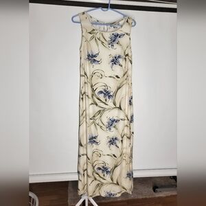 Caribbean Joe Cream Floral Maxi Dress
